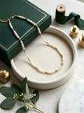 This exquisite handmade freshwater Baroque pearl necklace can be stacked and makes a perfect gift