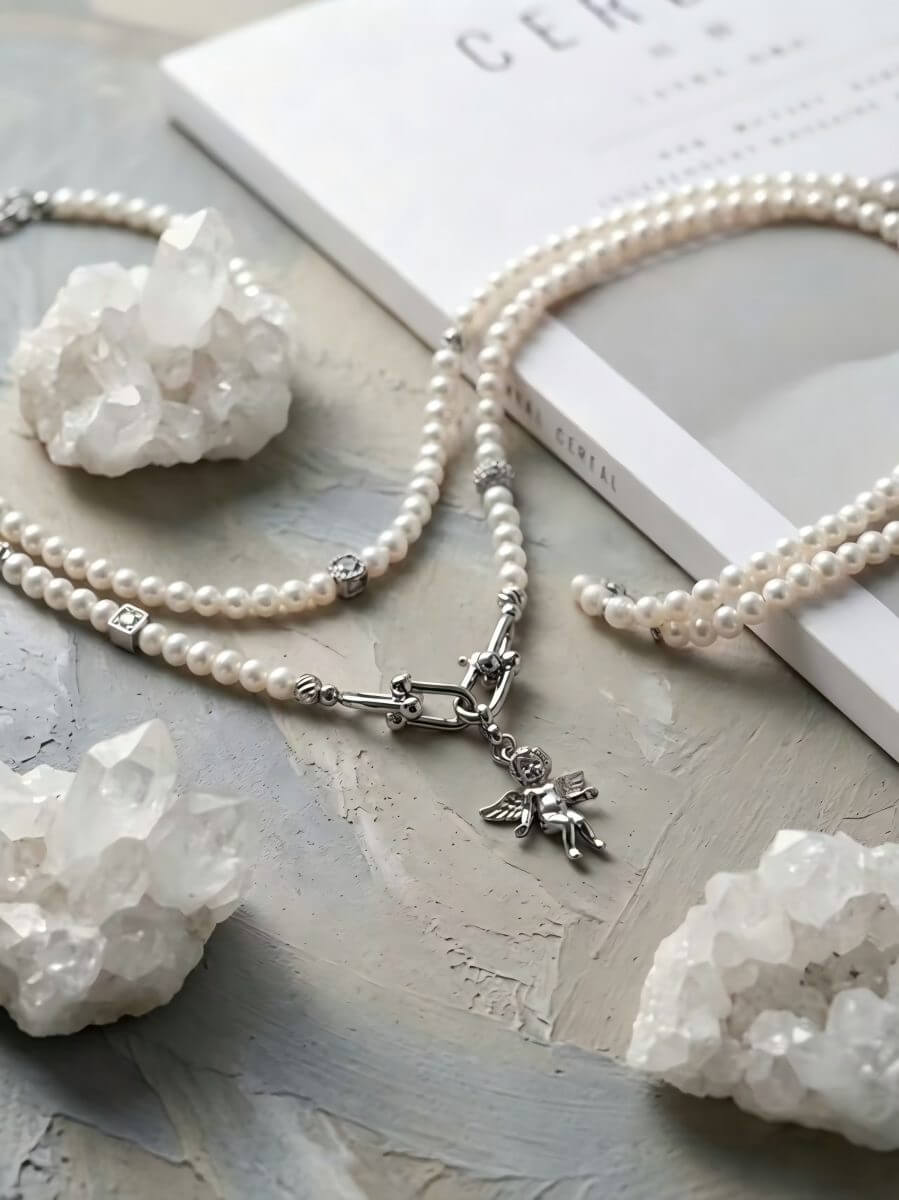 Handmade 4-in-1 Pearl Necklace - Transform Your Style