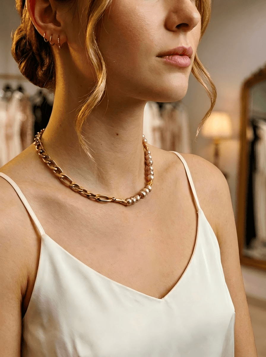 The Duo Link Mauve Pearl Strand