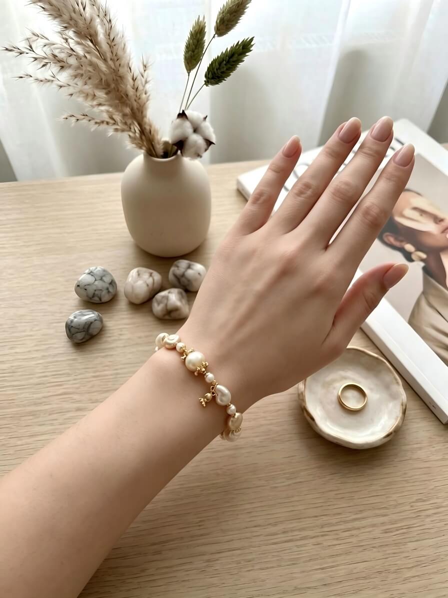 The Sweet Escape Baroque Pearl Charm Bracelet
