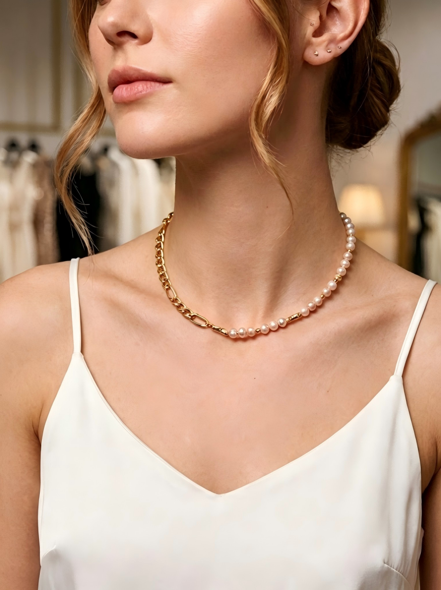 The Duo Link Mauve Pearl Strand