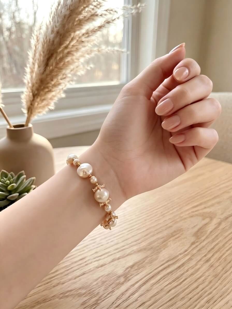 The Sweet Escape Baroque Pearl Charm Bracelet
