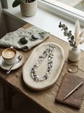 The Shadow & Light Handcrafted Tourmalinated Quartz & Baroque Pearl Choker