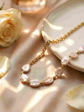 The Siren’s Wake • Handmade Keshi Baroque Pearl Statement Necklace