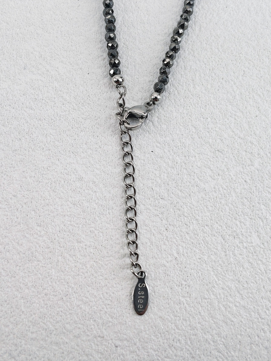 Edgy Sweet-Cool Asymmetrical Pearl Choker • Genuine Baroque Coin Pearl & Black Beaded Statement Necklace • Ins Style Jewelry