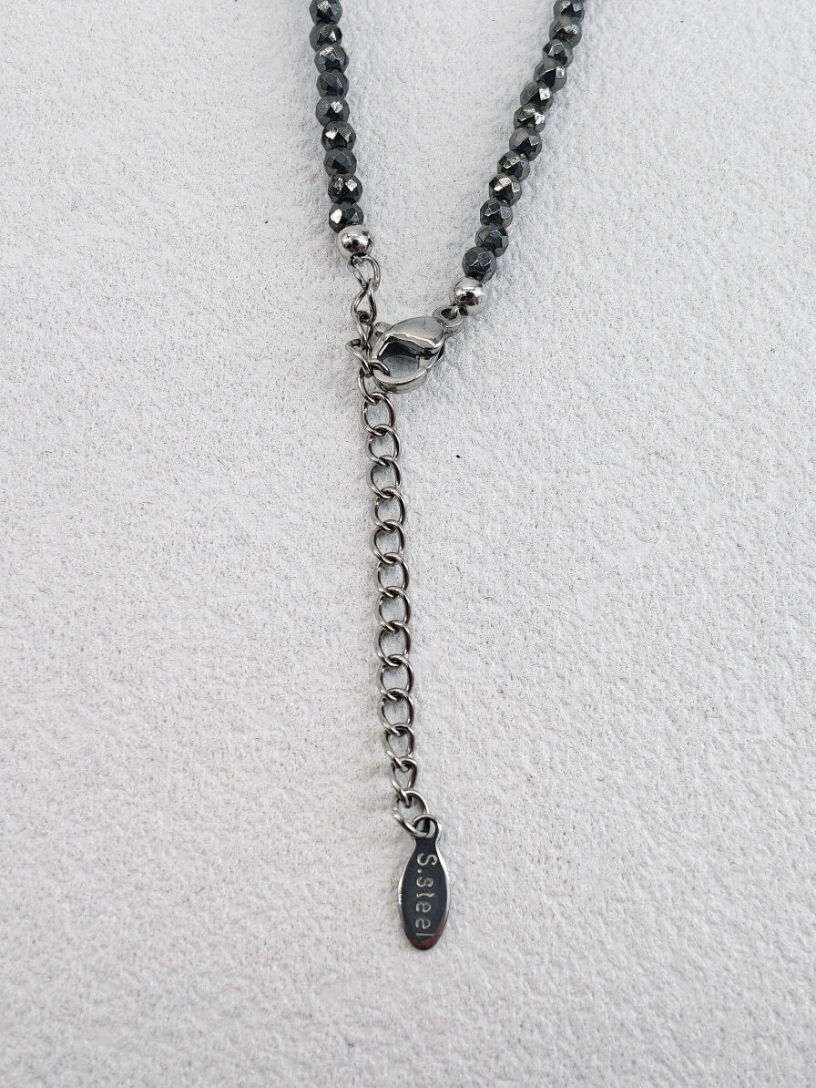 Edgy Sweet-Cool Asymmetrical Pearl Choker • Genuine Baroque Coin Pearl & Black Beaded Statement Necklace • Ins Style Jewelry