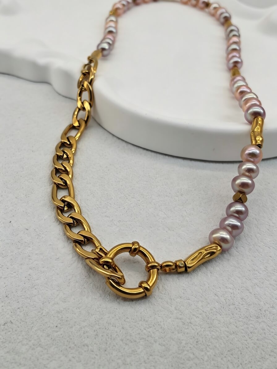 The Duo Link Mauve Pearl Strand