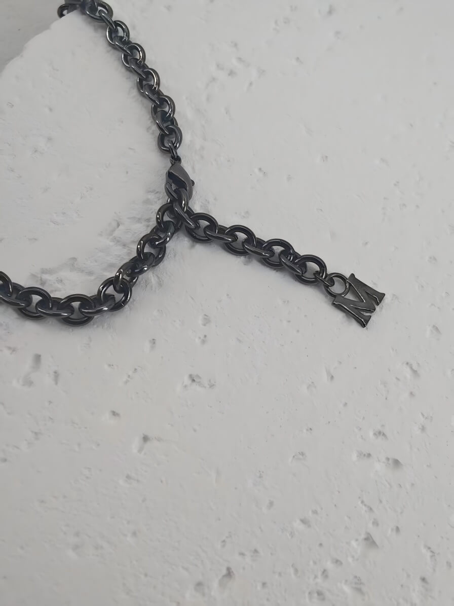 Handcrafted Baroque Pearl & Industrial Chain Choker
