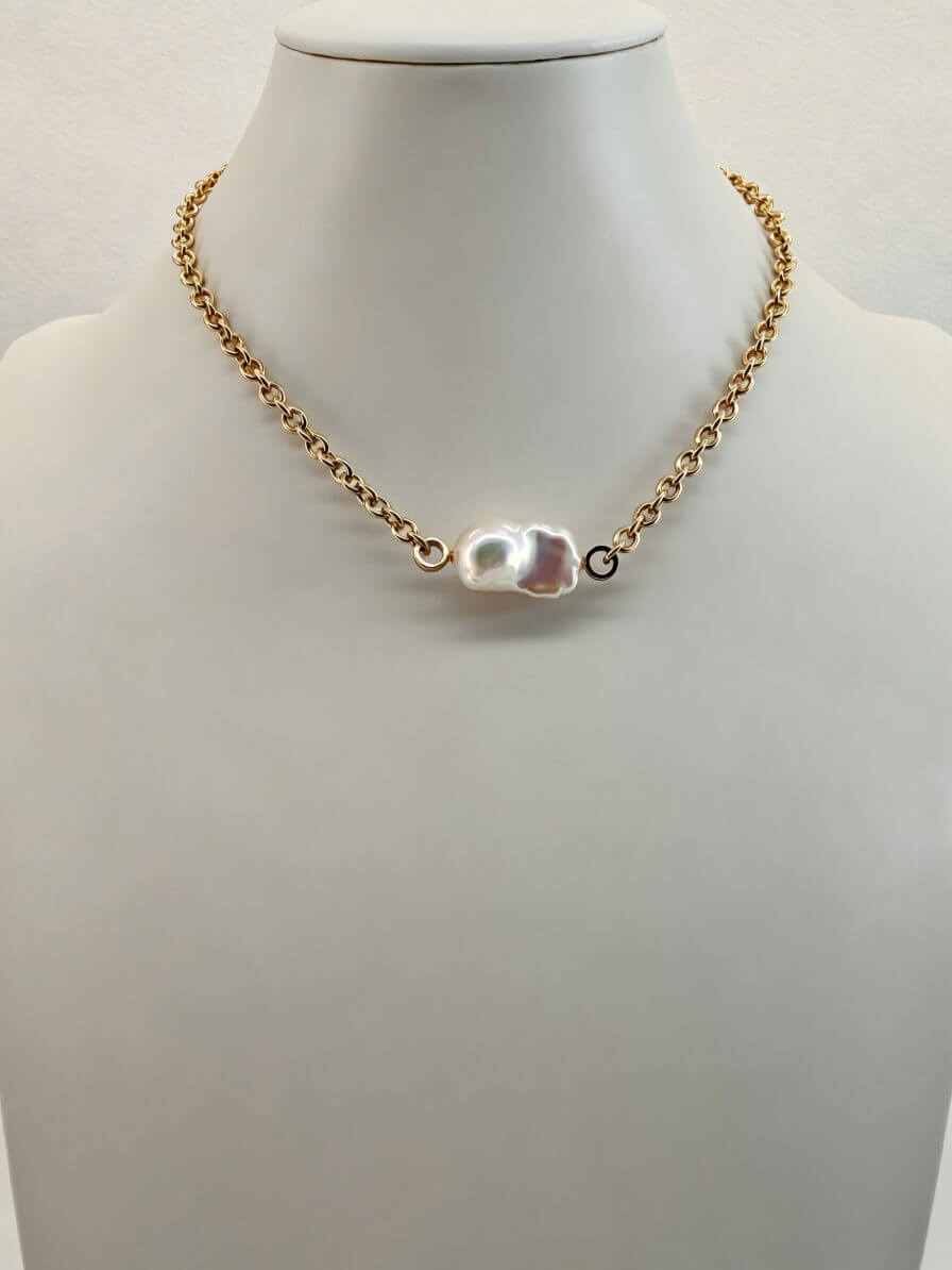 The "Amalfi" Irregular Baroque Pearl Choker