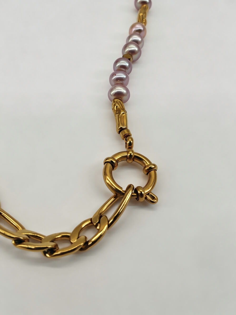 The Duo Link Mauve Pearl Strand