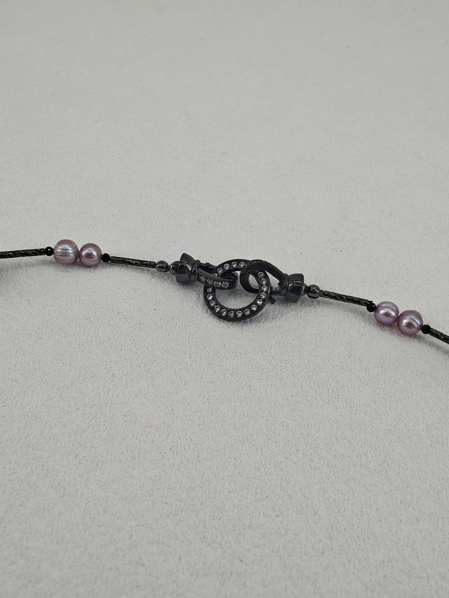 Cosmic Luster: Handmade Natural Baroque Pearl Choker / Necklace | YI+ jewelry