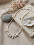 Siren’s Song Handcrafted Keshi & Freshwater Pearl Choker Necklace