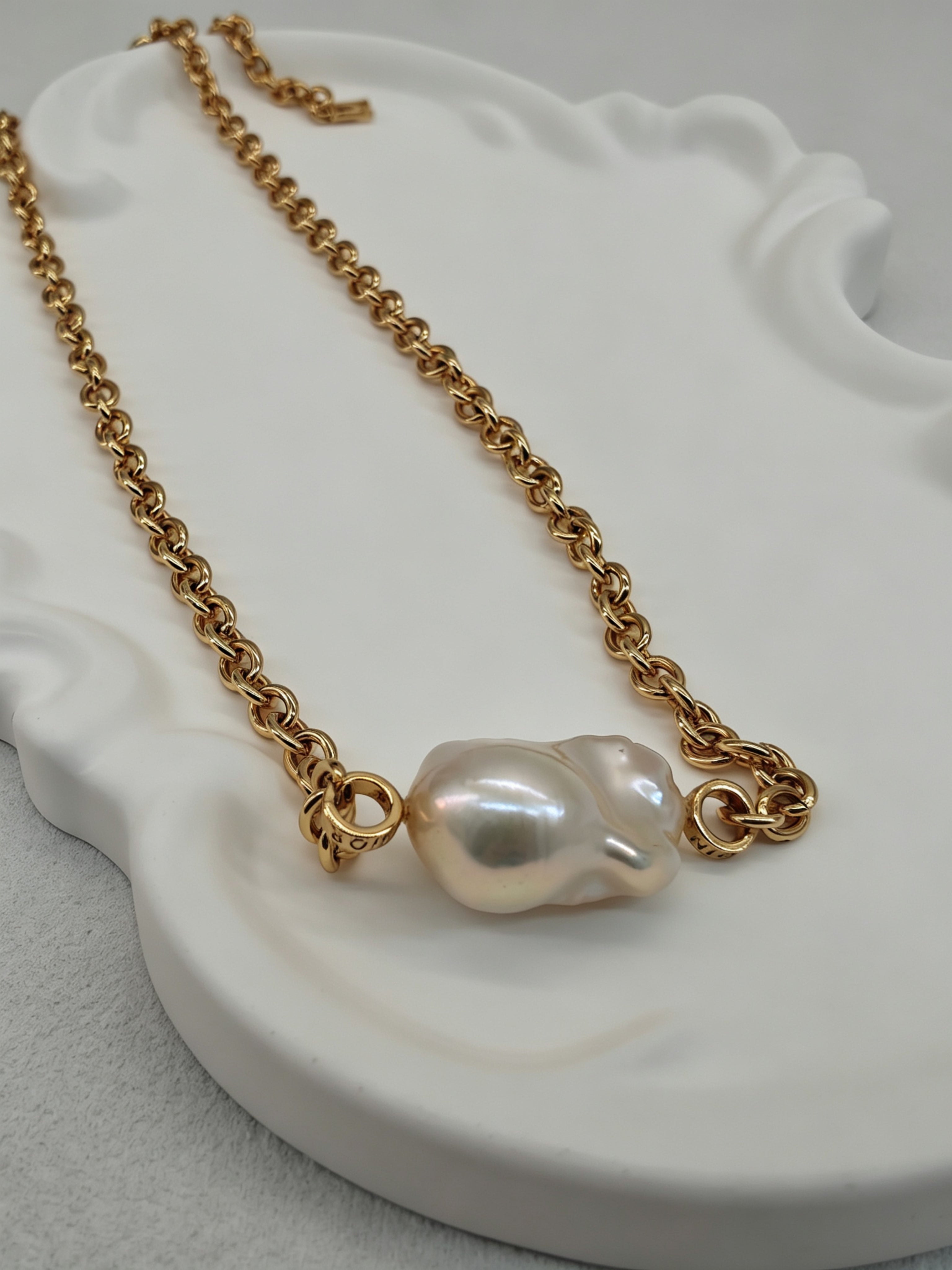 The "Amalfi" Irregular Baroque Pearl Choker