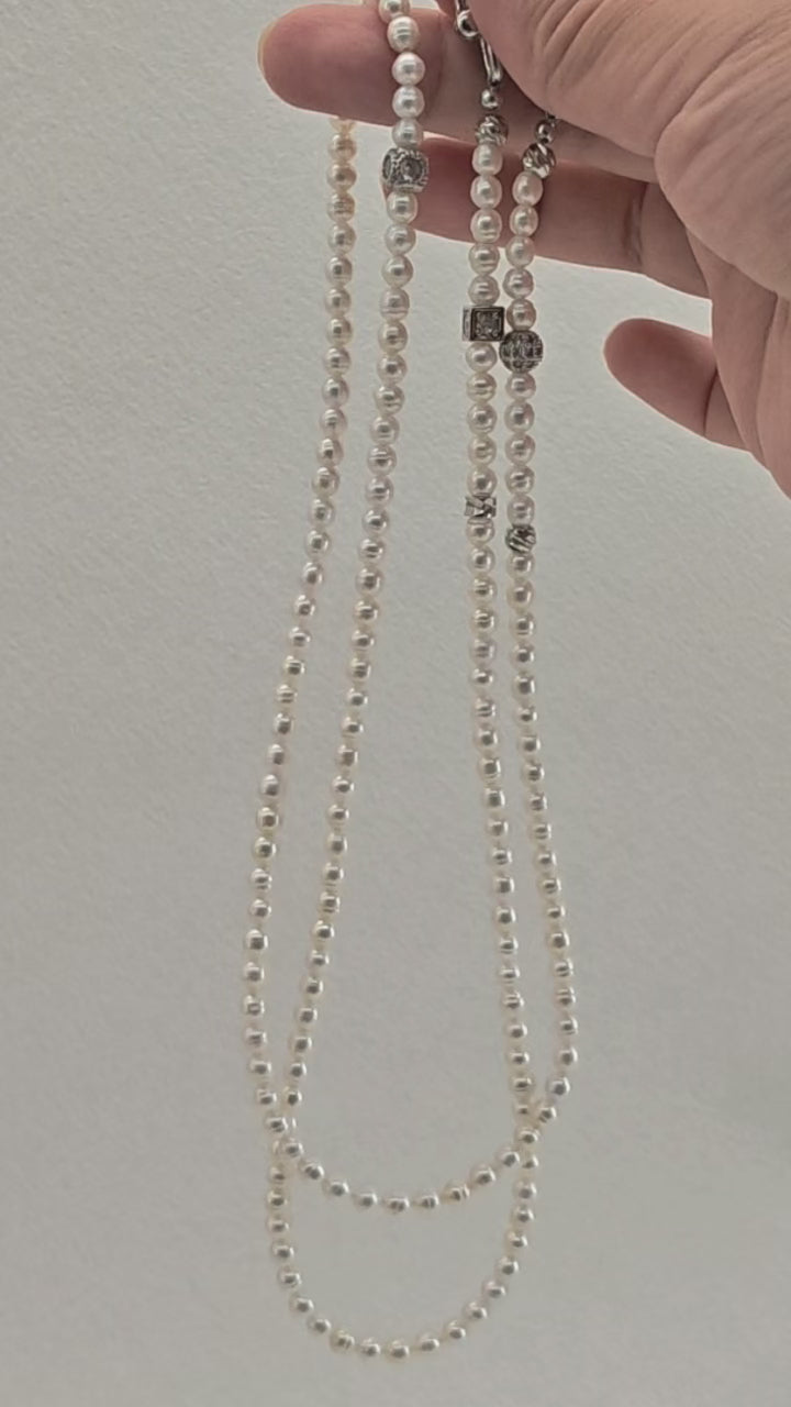 Handmade 4-in-1 Pearl Necklace - Transform Your Style