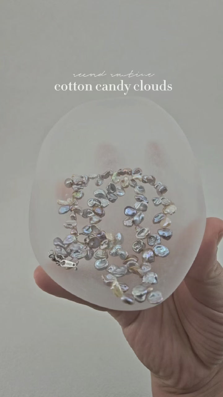 Luminous Baroque Pearl Statement Necklace – Handcrafted Irregular Freshwater Pearls