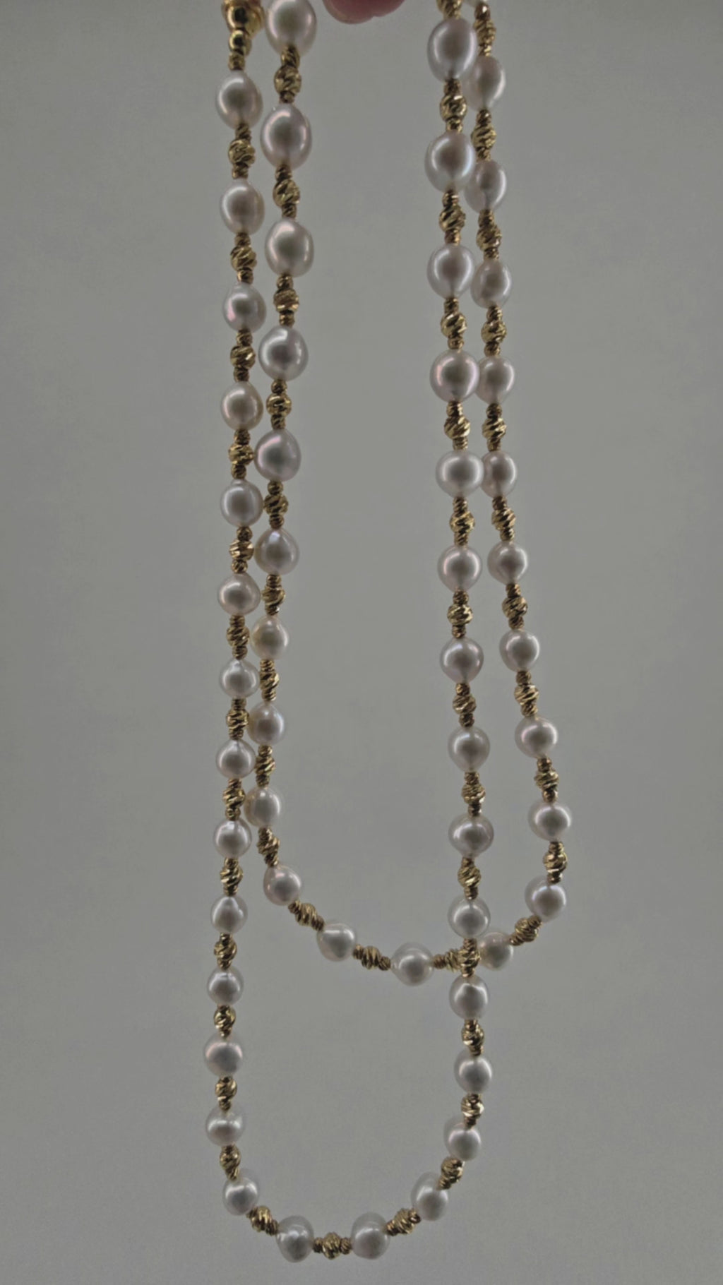 French Vintage Luxury: Handmade Double-Strand Pearl Choker | YI+ jewelry