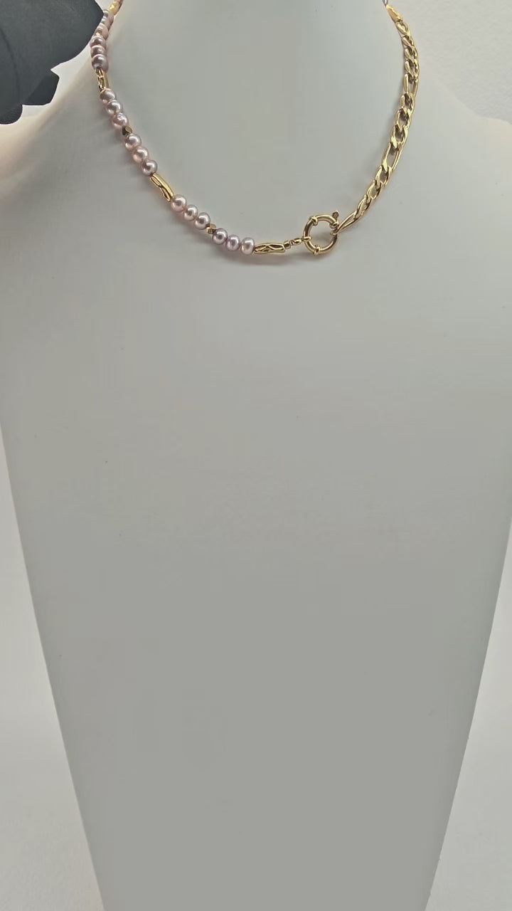 The Duo Link Mauve Pearl Strand