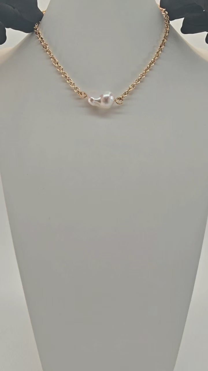 The "Amalfi" Irregular Baroque Pearl Choker