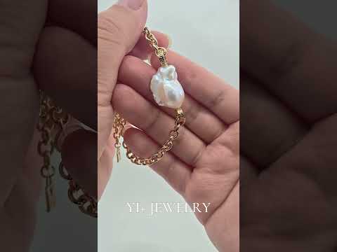 Anchored Lustre Handcrafted Statement Pearl Bracelet