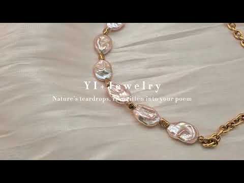 The Siren’s Wake • Handmade Keshi Baroque Pearl Statement Necklace