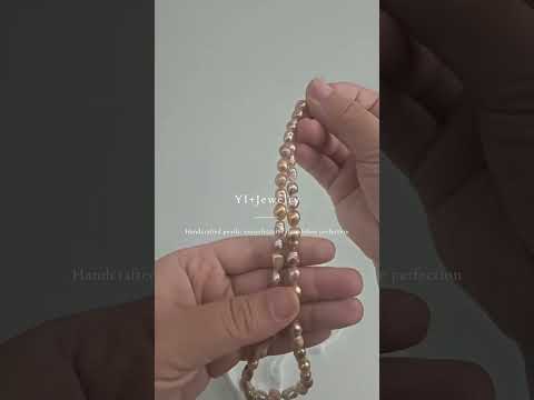 Sun-Kissed Earth & Sea Keshi Necklace